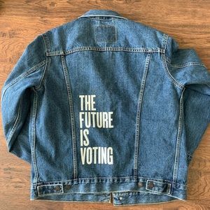 Voting is the Future Levi's Denim Jacket